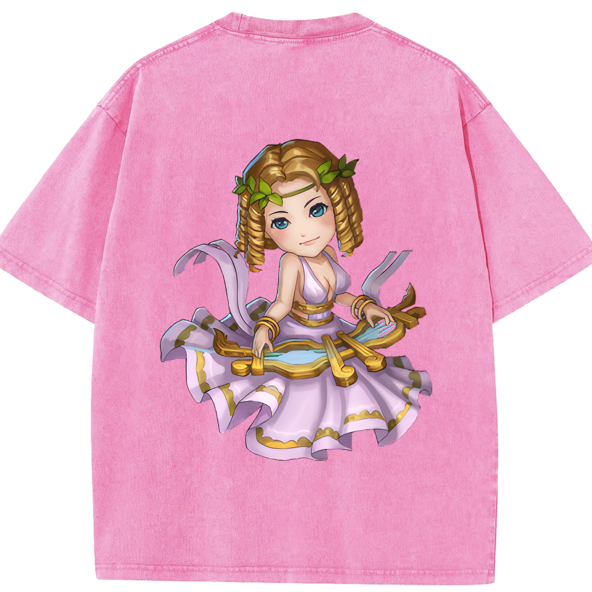 リーグ・オブ・レジェンド League of Legends LOL 綿100% ヴィンテージ風 半袖Tシャツ（背面プリント）